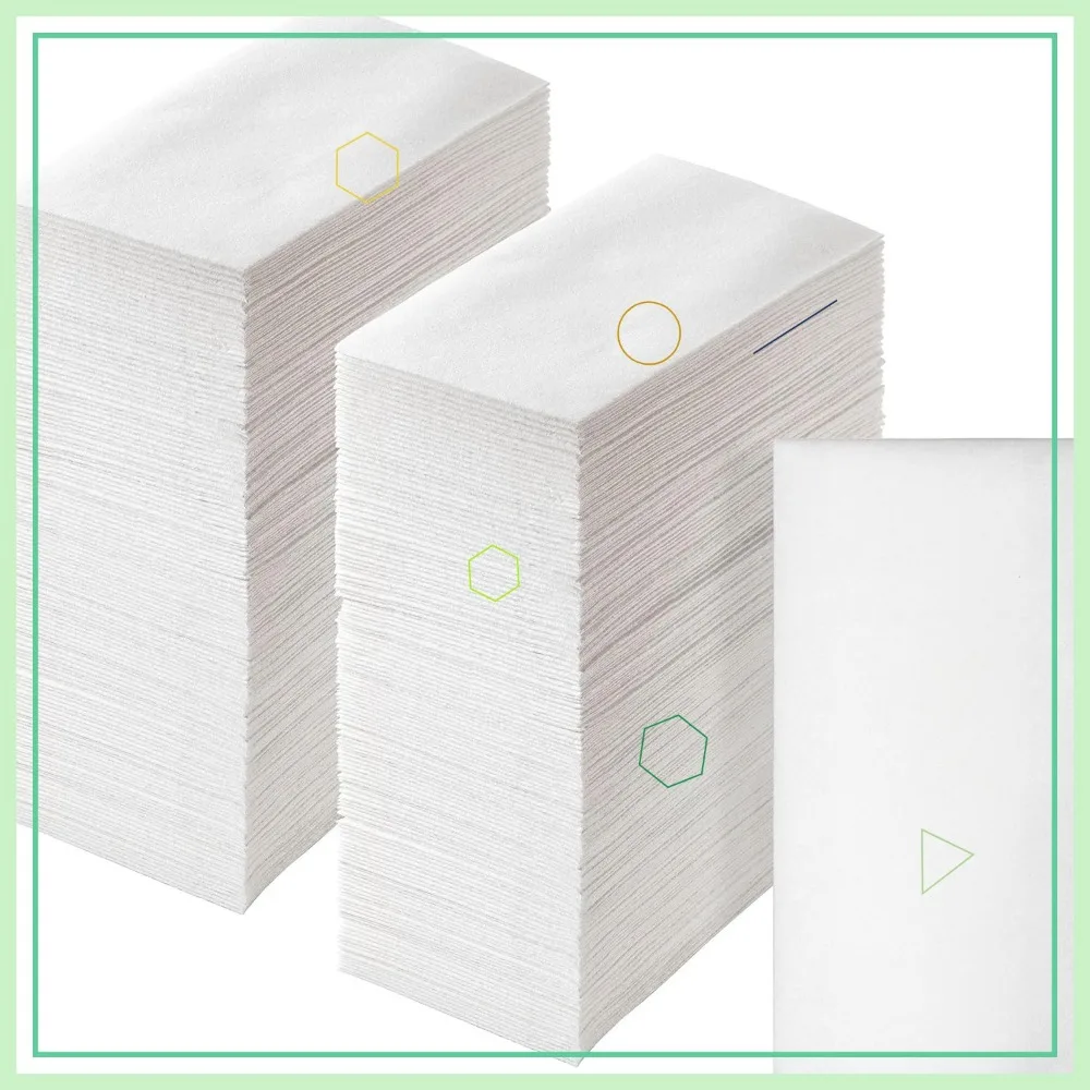 

White Linen-Feel Disposable Hand Towels, 500 ct, 12x17 in