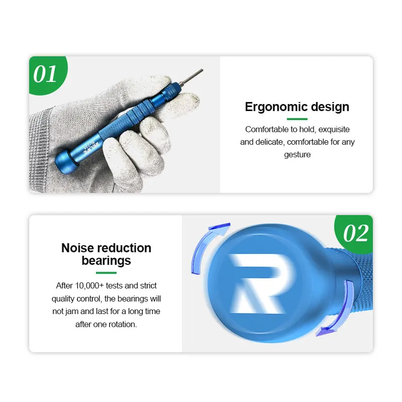 RELIFE RL-725 Mobile Phone Repair Screwdriver Cross Hexagonal Strong Magnetic Manual Torque For iPhone For Android Repair Tool