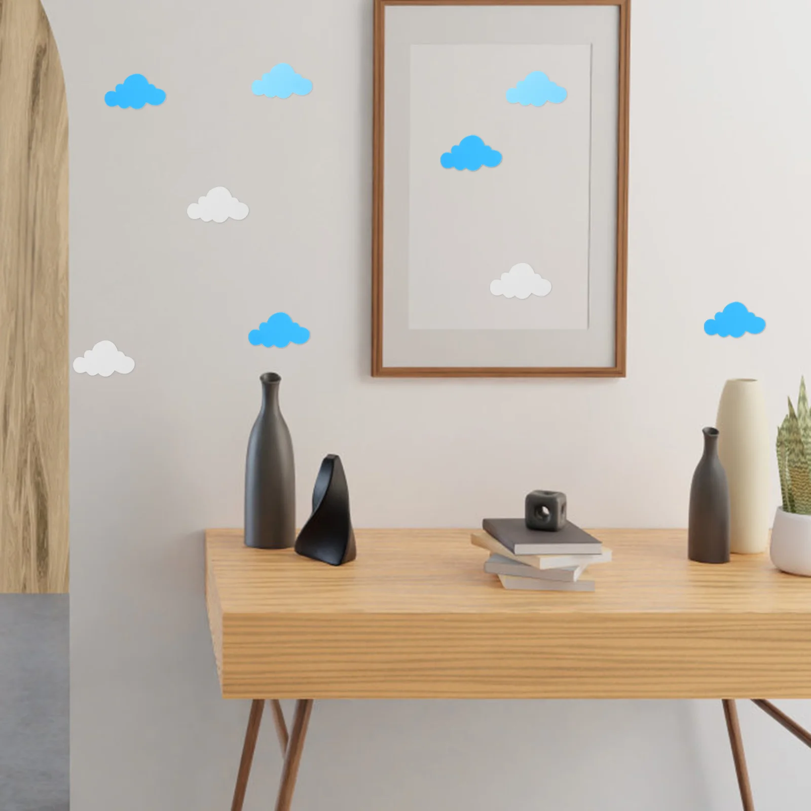 

24Pcs Decor Wall Stickers for Kids DIY Craft Projects Nursery Room Decoration Eva Clouds Wall Sticker