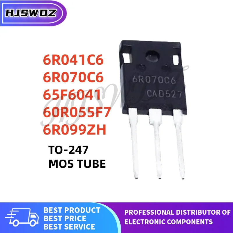 5개/세트 신제품 6R099ZH 6R070C6 65F6041 60R055F7 6R041C6 TO-247 IPW60R099ZH IPW60R070C6 IPW65R041CFD IPW60R055F7 IPW60R041C6