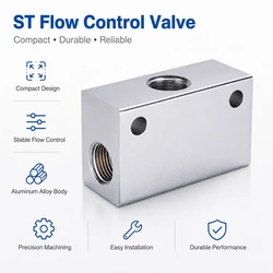ST Pneumatic Shuttle Valve Flow Control Valve ST-01 ST-02 ST-03 ST-04 Logic Valve G1/8“ G1/4“ G3/8“ G1/2“