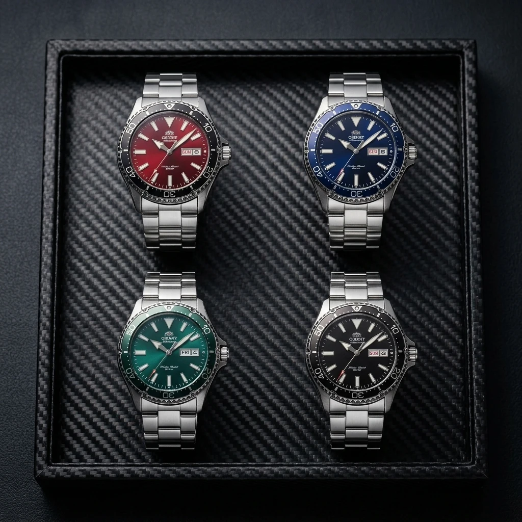 Japanese Orient Diving Automatic Watch for Men 20Bar Waterproof Week Date Luminous Stainless Steel Sports Mechanical Wrist Watch view 6