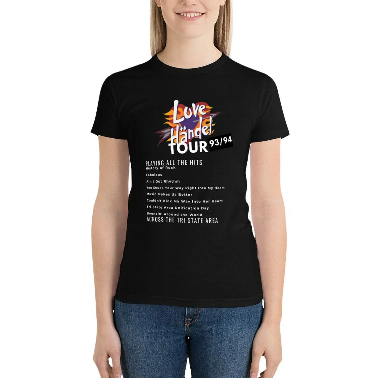 Love Handel on Tour - You snuck your way right into my heart T-Shirt Aesthetic clothing anime clothes workout shirts for Women