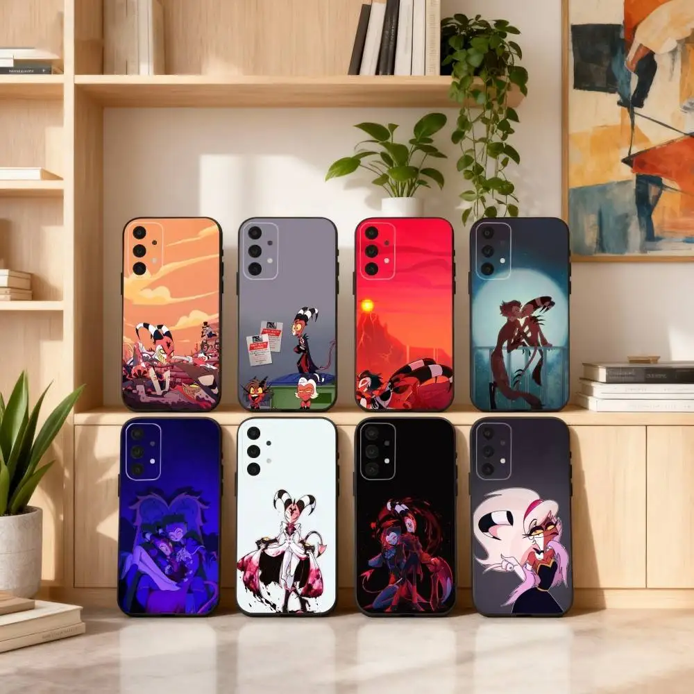 

H-Helluva-A B-Boss A-Anime Phone Case For Samsung S25,24,23,22,30,21,10,9,Ultra,Plus,Lite,FE,4,5 G Soft Black Case
