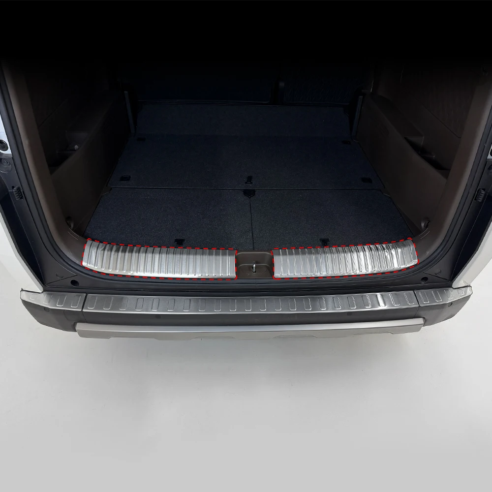 For Kia PV5 2025-2026 LHD/RHD Stainless Rear Trunk Inner Threshold Guard Tailgate Outside Pedal Cover Protector Car Accessories