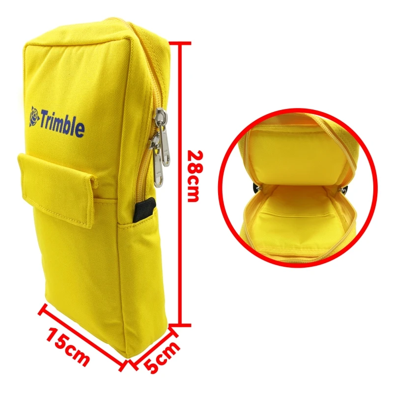 Durable Yellow Bag Case for Trimble TSC3 TSC2 Data Collector Nylon Belt Loop Front Pouch GPS Surveying & Mapping Instrument Bag