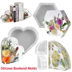 2/1 stuks siliconen mallen voor hars, groot hart hars mal DIY kristallen kubus mal voor bloem conservering boekensteun epoxyhars Castin