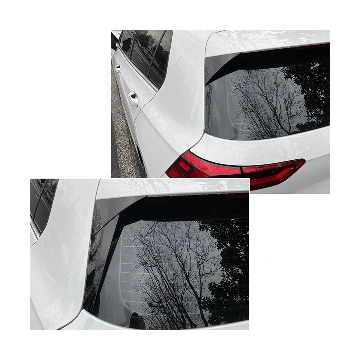 Rear Wing Spoiler Rear Window Glass Spoiler Side Wing Spoiler Automobile for VW Golf 8 MK8 2020-2022