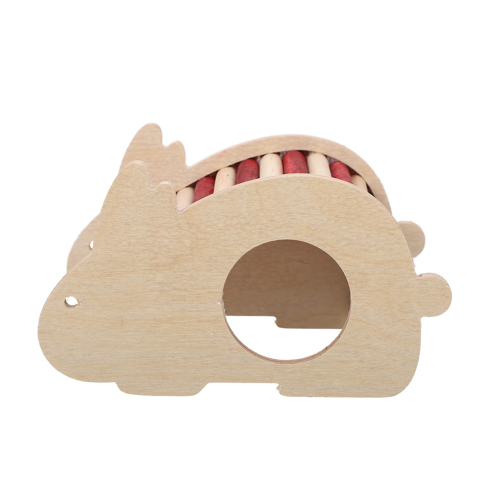 

Wooden Hamster Hideout House Sturdy Platform Pet Climbing Toys Chew Resistant Safe DIY Decorative Stickers Chinchilla