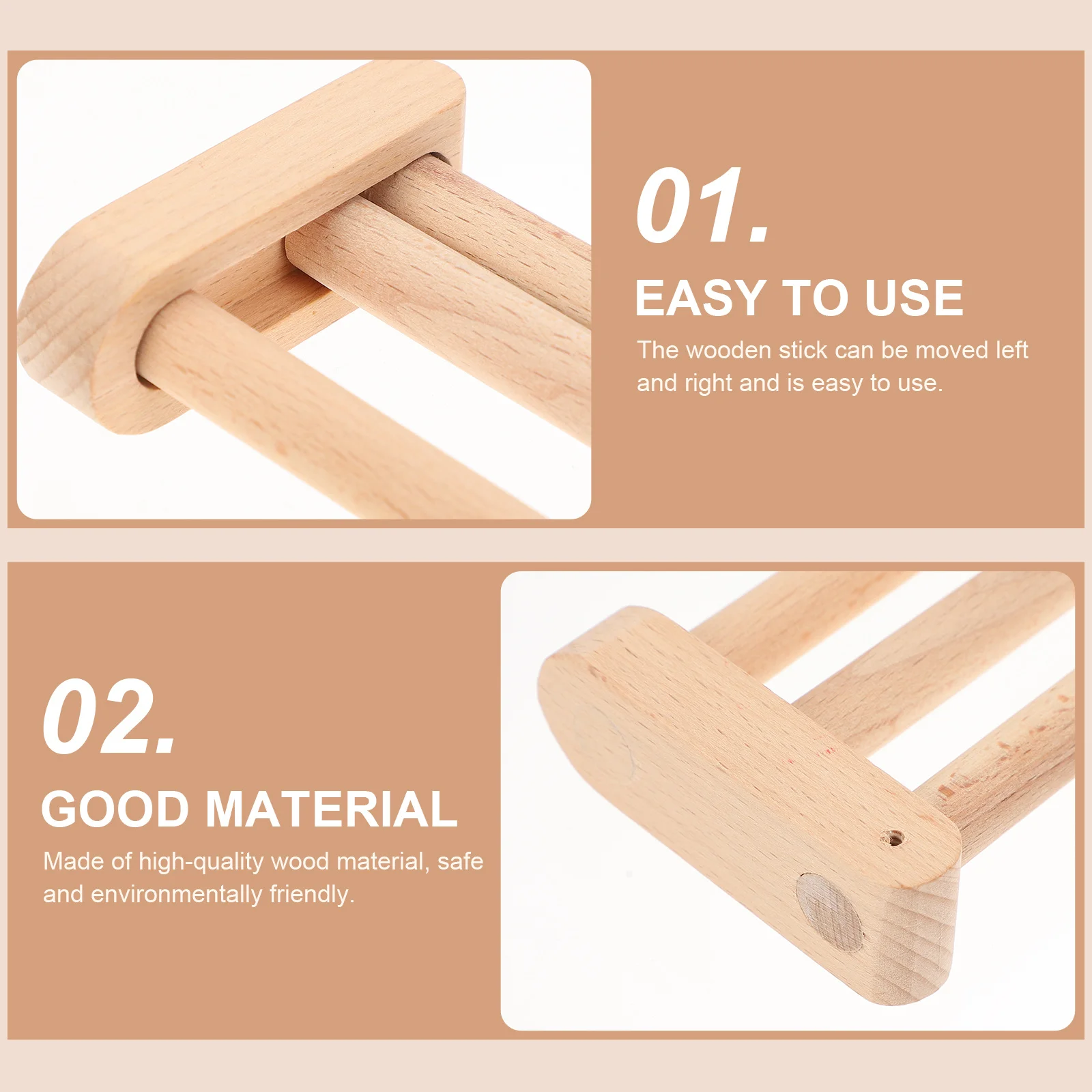 

1Set Wooden Thread Knitting Waist Fixator Yarn Holder Weaving Tool DIY Home Craft Supplies Portable Fixator Yarn Weaving Holder