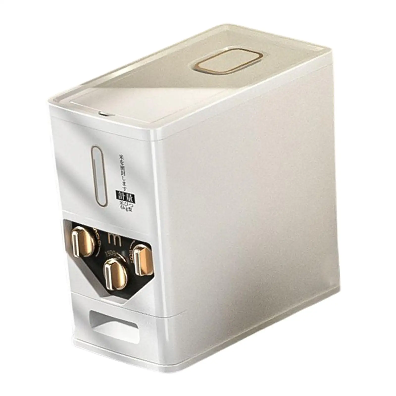 Rice Storage Container Rectangle Easy to Fill Visual Design Pantry Organization