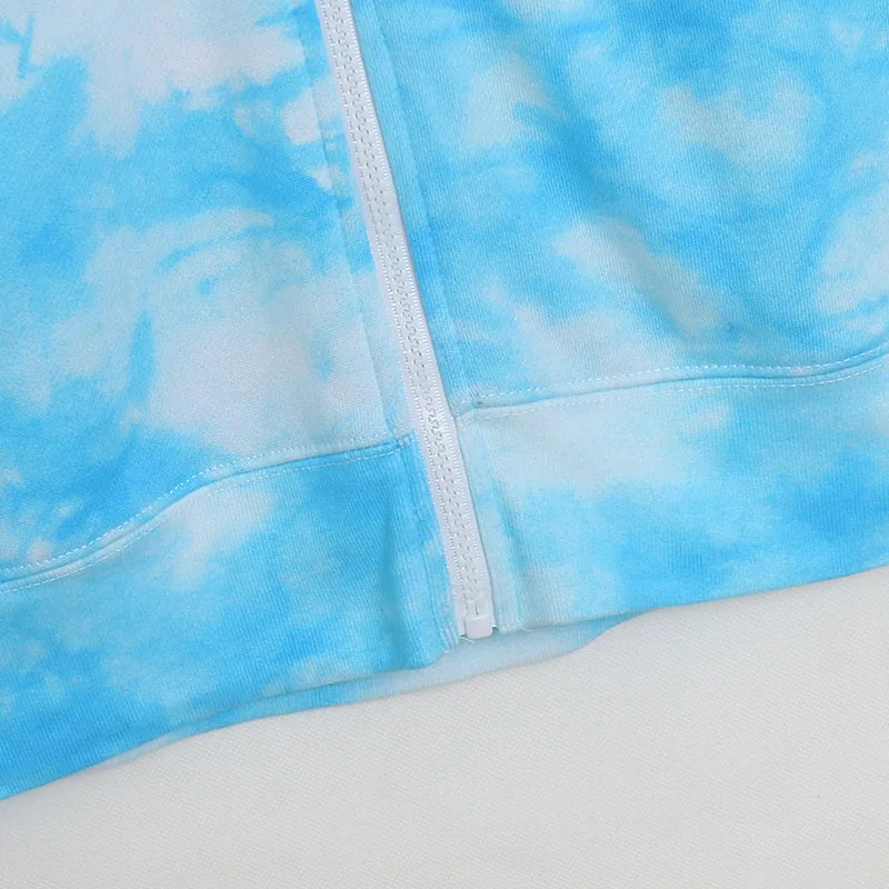 Felpa con cappuccio Disney Tie Dye Disneyland Felpe con zip Giacca in pile Maglione Donna Casual Allentato Top Streetwear Coppia unisex