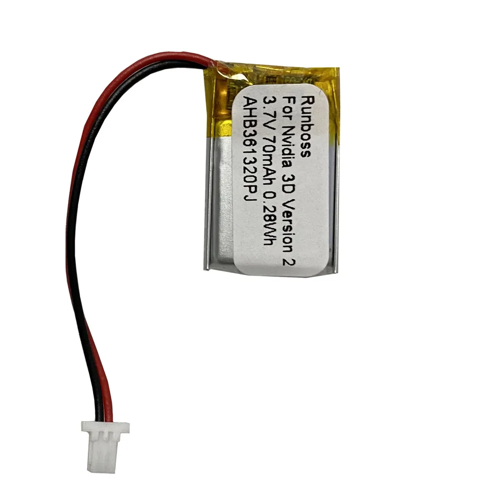 

Новый аккумулятор AHB361320PJ 3,7 В 70 мАч для очков Nvidia 3D Vision 2