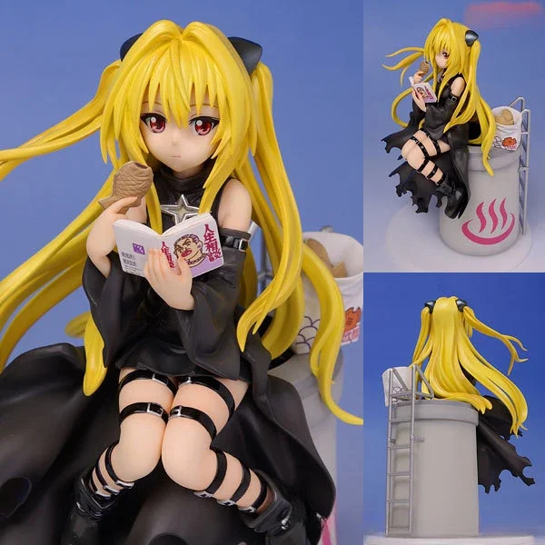 In stock Anime To LOVE Ru Golden Darkness Konjiki no Yami Noodle Stopper Action Figure Collection Model Toy Gift