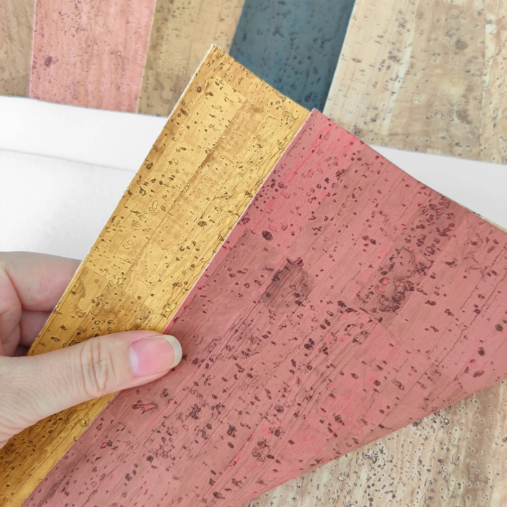 Colored Portugal Cork Fabric Faux Leather Sheets for Earrings,Shoes,Bag,Bows,Crafts DIY Sewing Accessories Leatherette 30*135CM