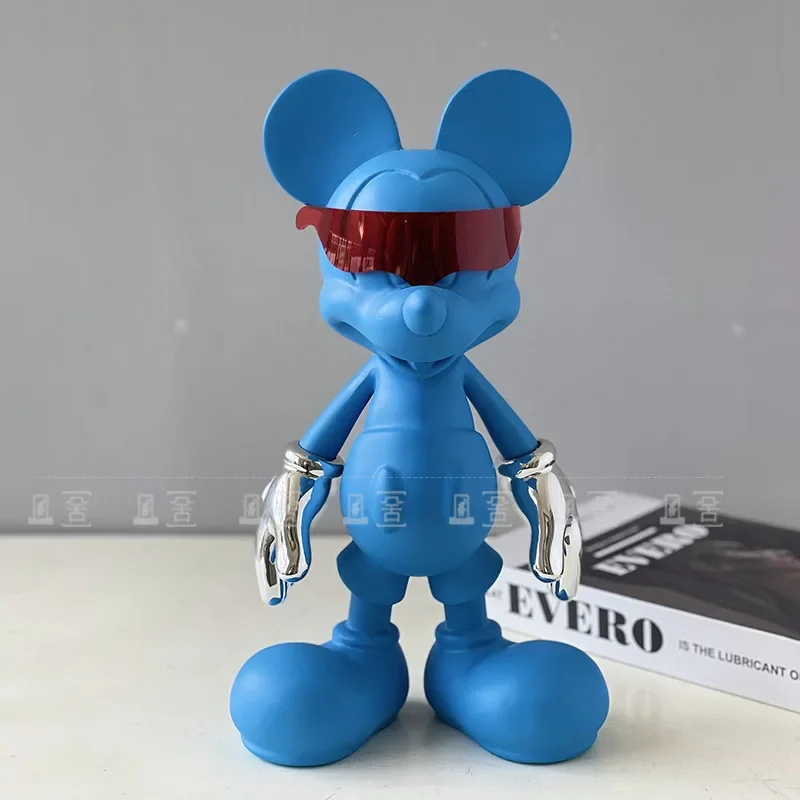 

30cm Disney Light Luxury Creative Glasses Mickey Resin Decorative Cartoon Decorations Christmas, Valentine's Day Gifts