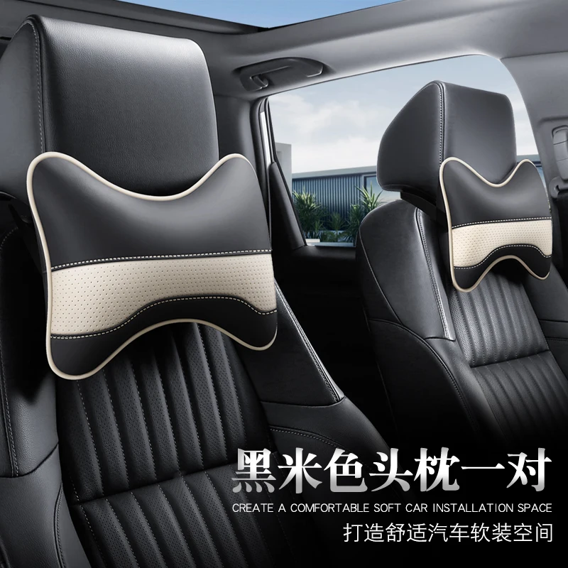 Car Seat Headrest Restraint Auto Safety Head Neck Rest Relax Pillow Cushion Pad Breathable Mesh Car Seat Neck Protector Pillow