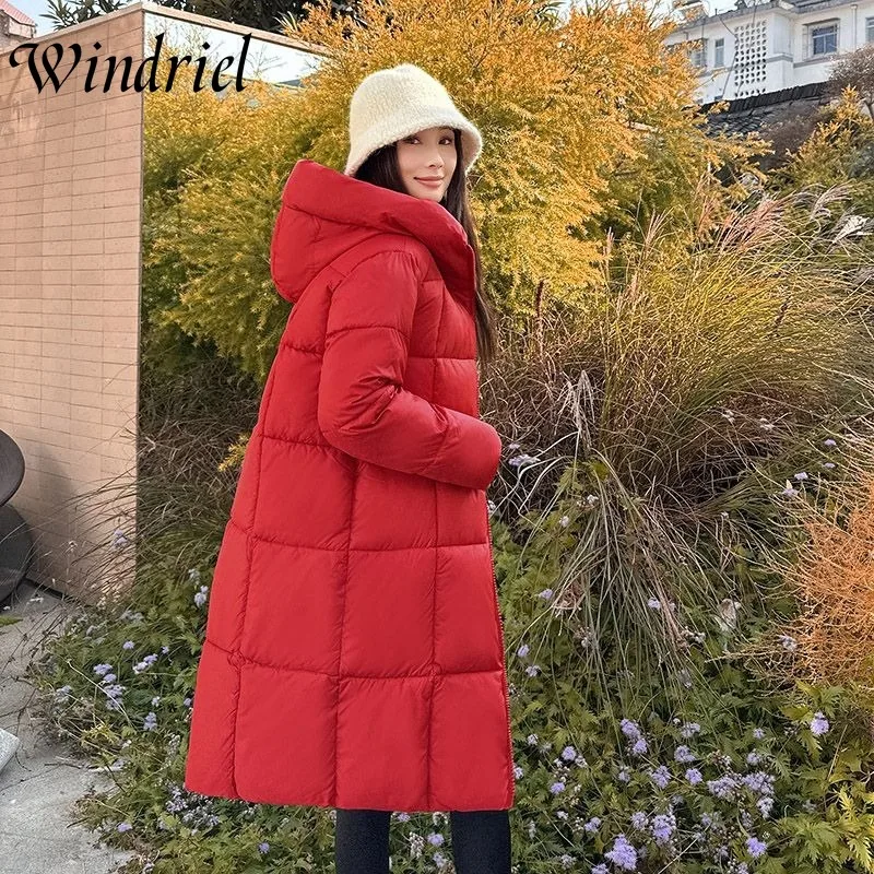 Women Jackets Winter Coat Jacket Solid Thicken Warm Parkas Hooded Snow Outwear Long Coats S-3XL Oversized Loose Jackets Female