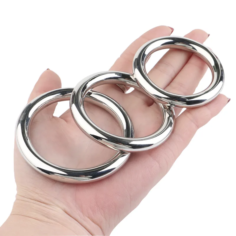 

Male Stainless Steel Penis Ring for Men Delay Ejaculation Scrotal Bondage Ball Stretcher Bdsm Toys Heavy Cock Ring Men Sex Toys