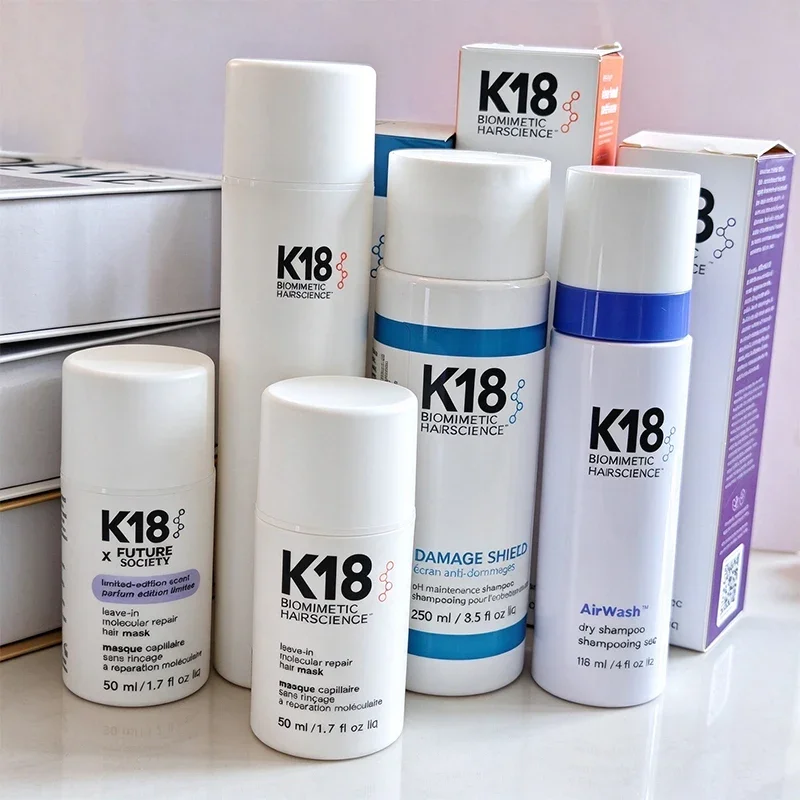 K18 Biomimetic Hairscience Damage Shield Shampoo 250ml PH Maintenance Color Safe Anti-Frizz Hair Protective Cleansing Shampoo