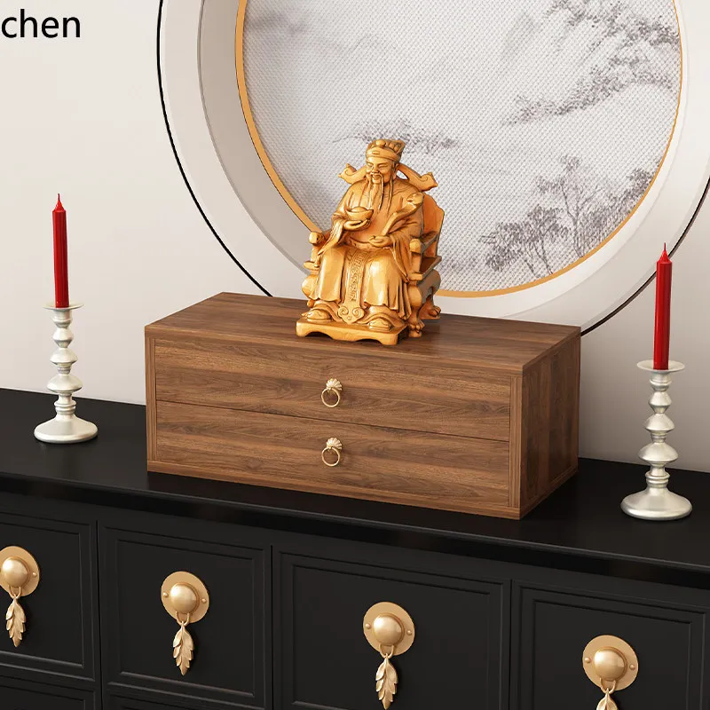 Cz  niche altar for home  table god of wealth  r two-layer economical incense table statue elevated stand