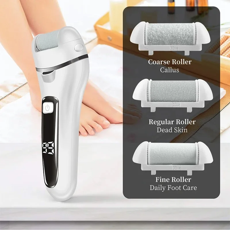 Electric Sandpaper Foot Grinder Pedicure Tool, Portable Dead Skin Hard Callus Remover for Heels Professional Foot Care Supplies - view 5