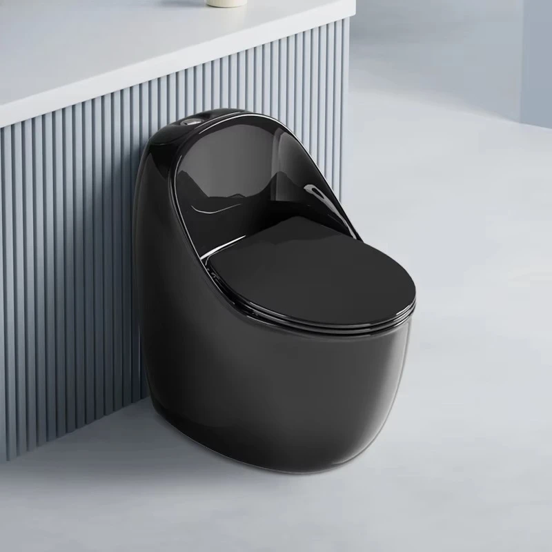 Deluxe egg-shaped ceramic sanitary ware design super swirl siphon integrated toilet bathroom accessories flush toilet