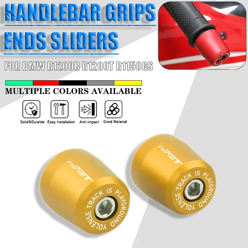 

For BMW R1200R R1200T R1150GS RNINET RnineT Motorcycle Handle Bar End Handlebar Grips ends Cap Plug Slider Counterweight cover