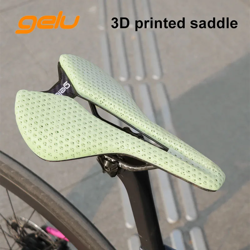 

Gelu 3D Printed Carbon Fiber Saddle T50/T60 7x7 Ultra-Light Hollow Breathable Carbon Fiber For Mtb Road Bike Saddle