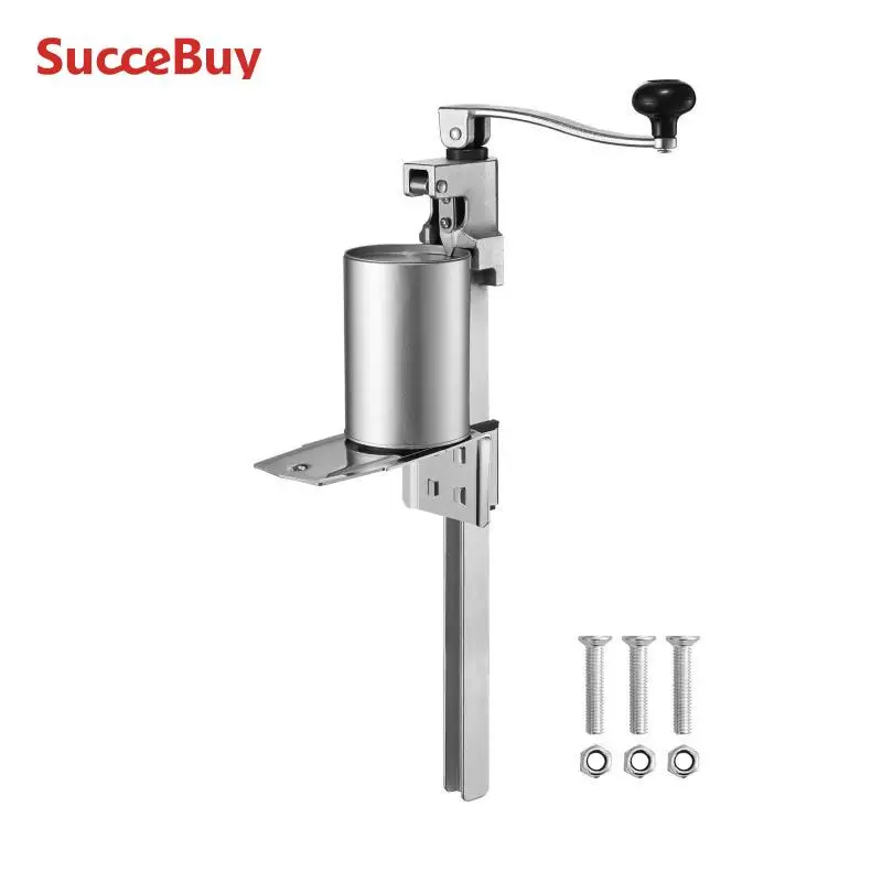 فتاحة علب يدوية من SucceBuy فتاحة طاولة تجارية للعلب الكبيرة فتاحة علب شديدة التحمل مع قاعدة فتاحة ارتفاع قابلة للتعديل للعلبة