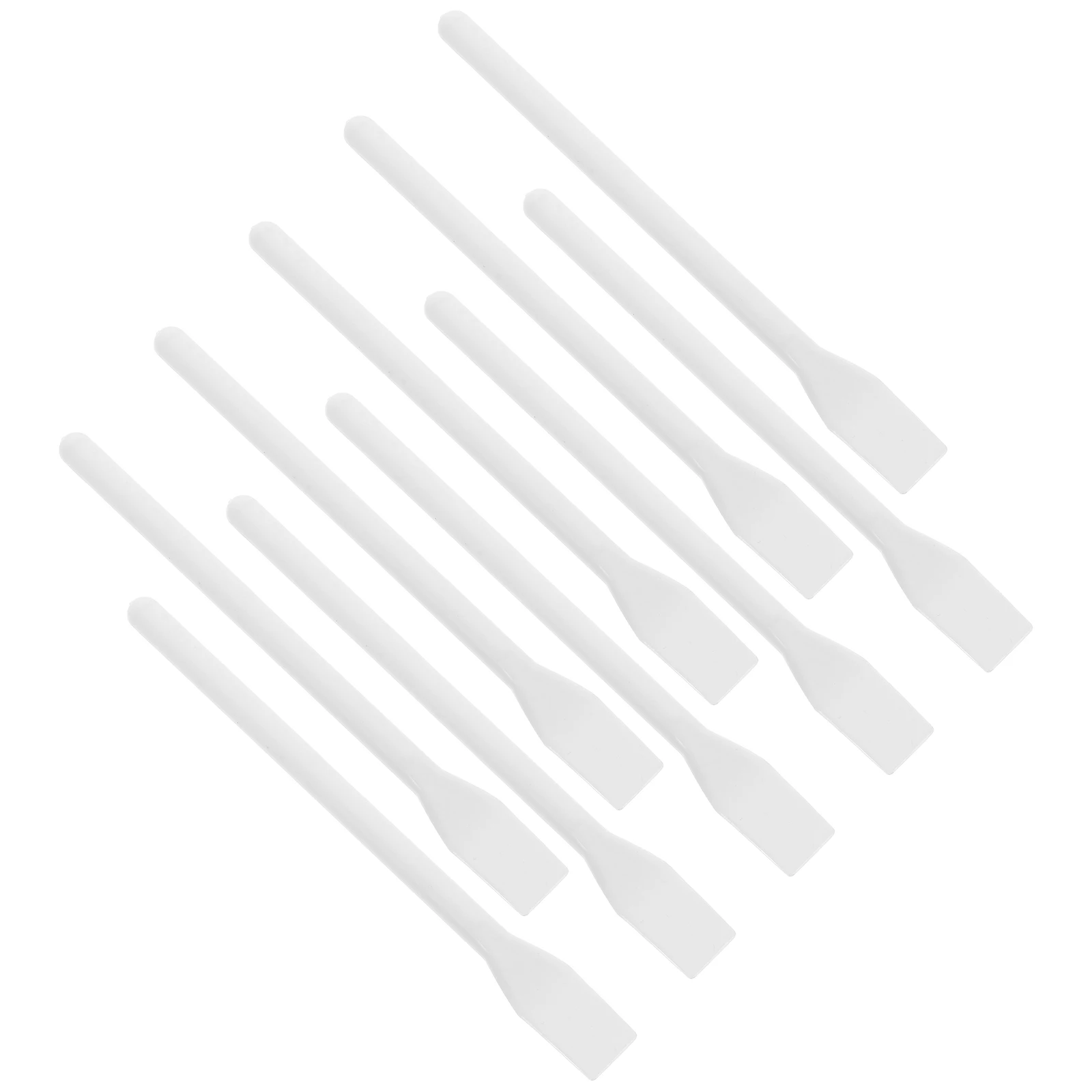 

10 Pcs Plastic Palette Stick Face Mask Applicator Spatula Tool Brush Beauty Scraper Handheld Spreader Makeup