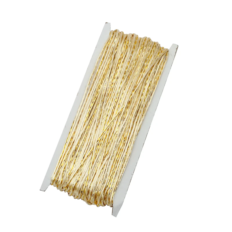 30 meters Gold Silk Soutache Snake Belly Nylon Cord Rope Thread For Bracelets Chinese Knotting Cord DIY Jewelry Making