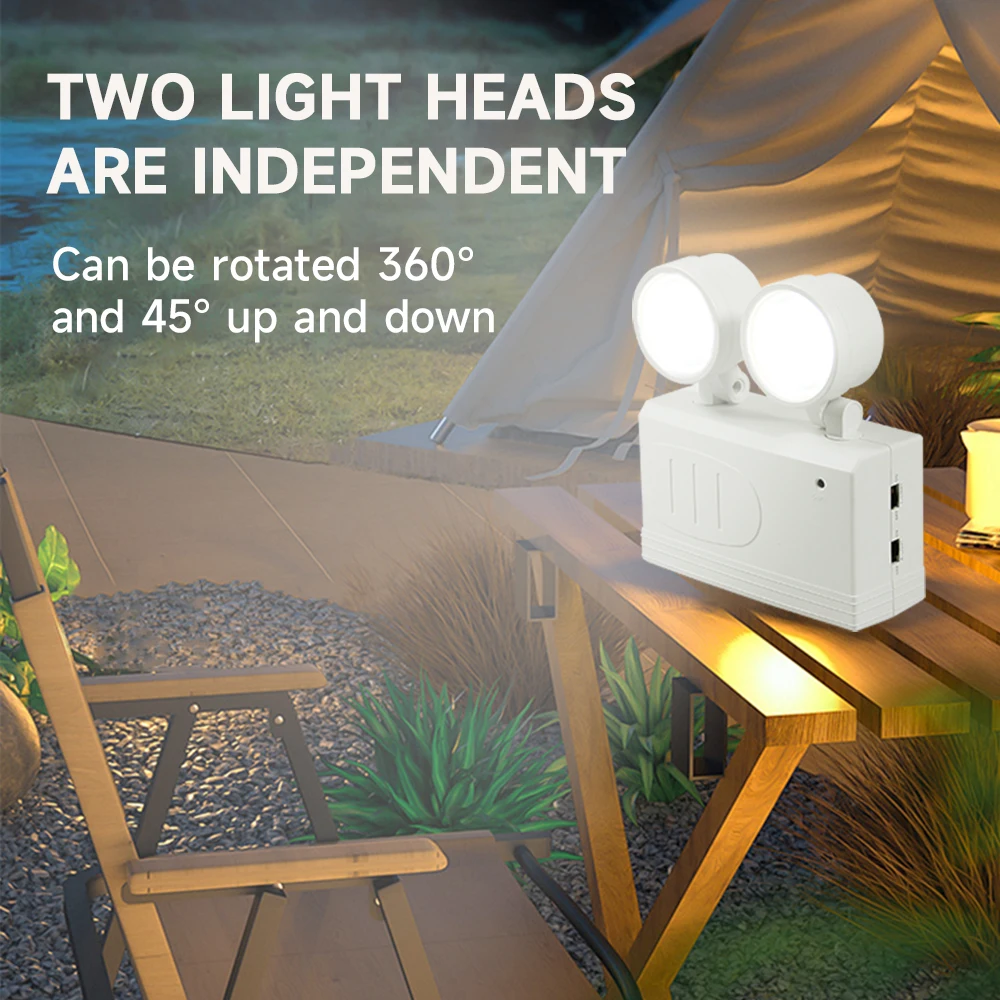 LED Fire Fighting Light Emergency Evacuation Exit Light Wall Mounted Rechargeable Emergency Lamp Indoor Light for Power Outage