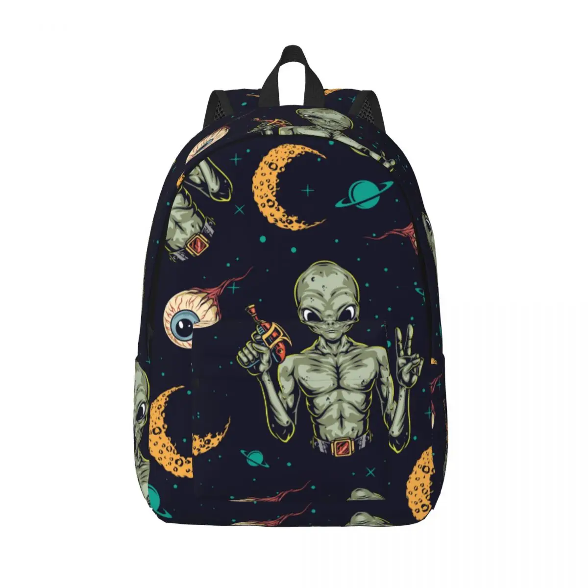 Vintage Human Eyes Alien Backpack Unisex Travel Bag Schoolbag Bookbag Mochila