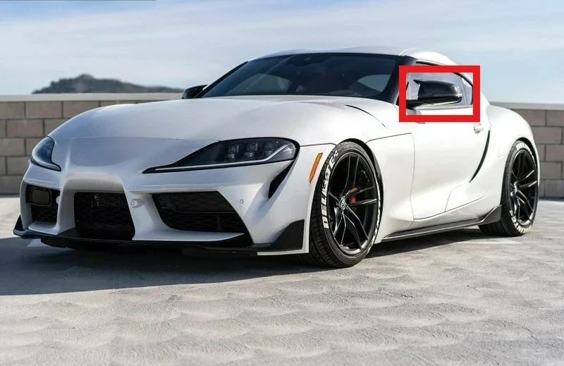 

Aero-Optimized FORToyota Supra A90 MK5 Rearview Mirror Carbon Fiber 2019-2020