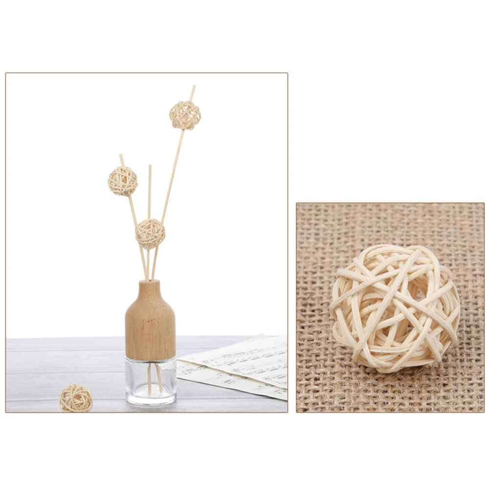 30 Pcs Wall Decoration Rattan Ball Takraw Tree Party Aromatherapy Wooden Balls