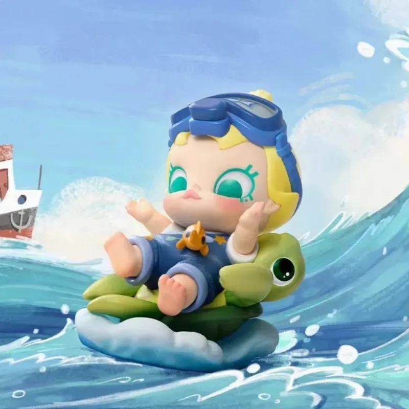 POPMART الأصلي حقيقية الطفل مولي عناق استكشاف خطة سلسلة تمثال صندوق أعمى ألعاب رائعة لطيف الحلي هدية في الأوراق المالية