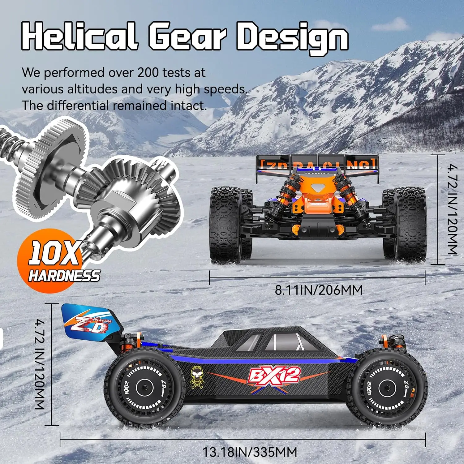 1:12 carros rc rápidos sem escova para adultos rápidos 42 mph, carro rc off road 4x4, caminhões de controle remoto para adultos 4wd corrida de alta velocidade