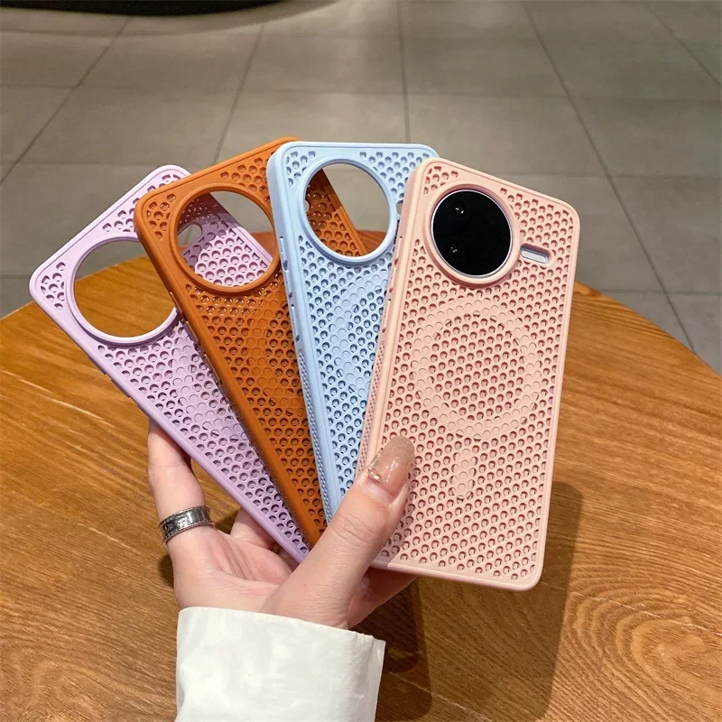 Magnetische Hülle für Xiaomi POCO F7 Ultra F7 Pro, Netz-Abwärme-Schale, Mag-safe-Ladefunktion, Matte Stoßfeste Weiche Schutzhülle – Detail 14