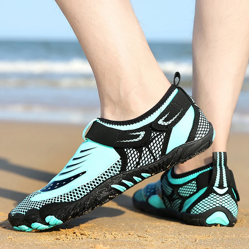 Zapatos de agua para mujer y hombre, zapatillas de playa, transpirables, de secado rápido, para río, mar, Aqua