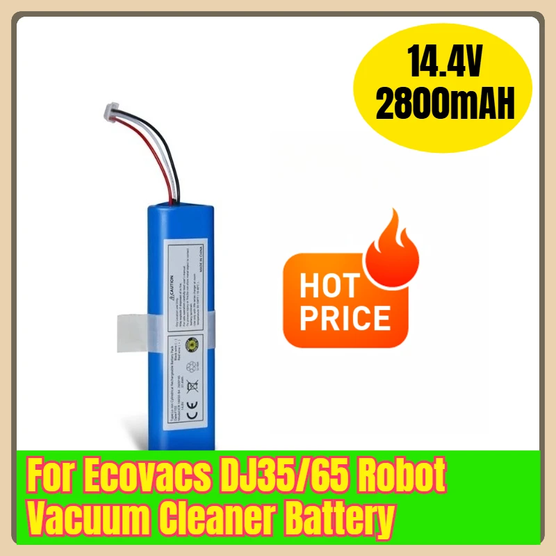 14.4V 2800mAH Battery for Ecovacs DJ35/65 Robot Vacuum Cleaner
