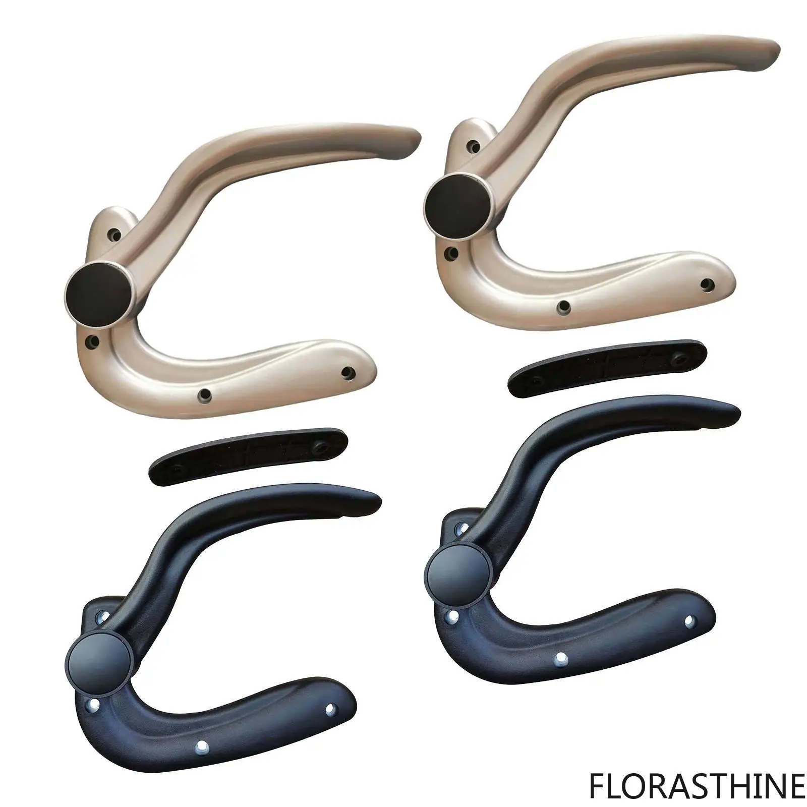 Swivel Chair Armrest Replacement Parts Ergonomic PP Accessories Height Bar Chair with Arm and Home Use
