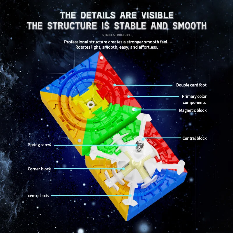 ShengShou Mosheng 7x7 9x9 Magnetic Magic Cube Sengso 9x9 7x7 Cube Stickerless Professional Puzzle Toys Children Gift Cubo Magico