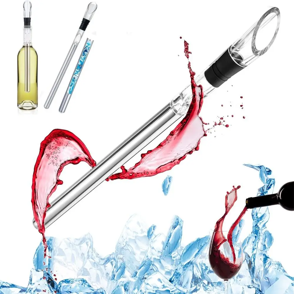 

Stainless Steel Wine Cooling Stick Wine in 15 Minutes Hours Without Diluting The Taste Wine Chiller Stick Rapid Cooler