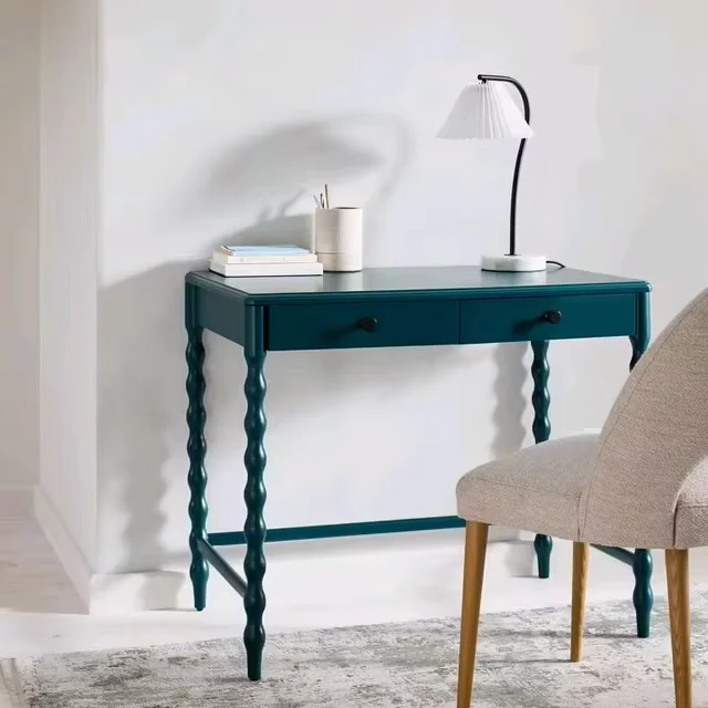 

！@Combohome Bobbin Console Table, Peacock,home Living Room Table ,luxury Coffee Table,Corner Table