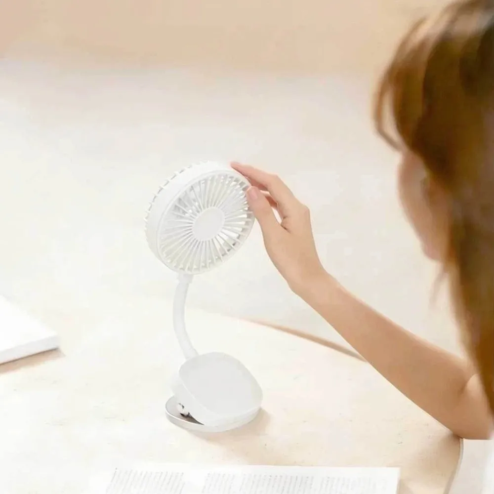 With Magnetic Attachments Phone Magnetic Fan Adjustable Hose USB Charging Mini Magnetic Fan with Phone Holder Cooling Fans