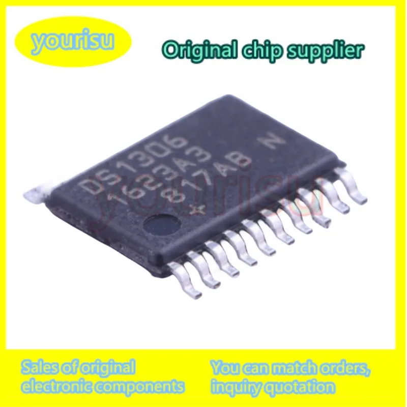 5Pcs/Lot DS1306EN DS1306E DS1306 DS1306EN+T&R IC RTC CLK/CALENDAR SPI 20TSSOP Chip