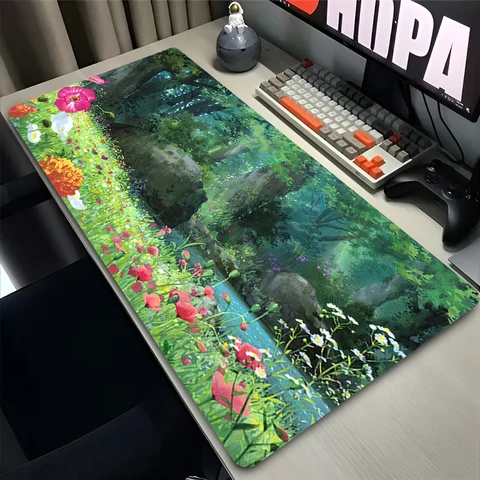 Игровой коврик Potdemiel XXL для мыши из натурального каучука — пример использования