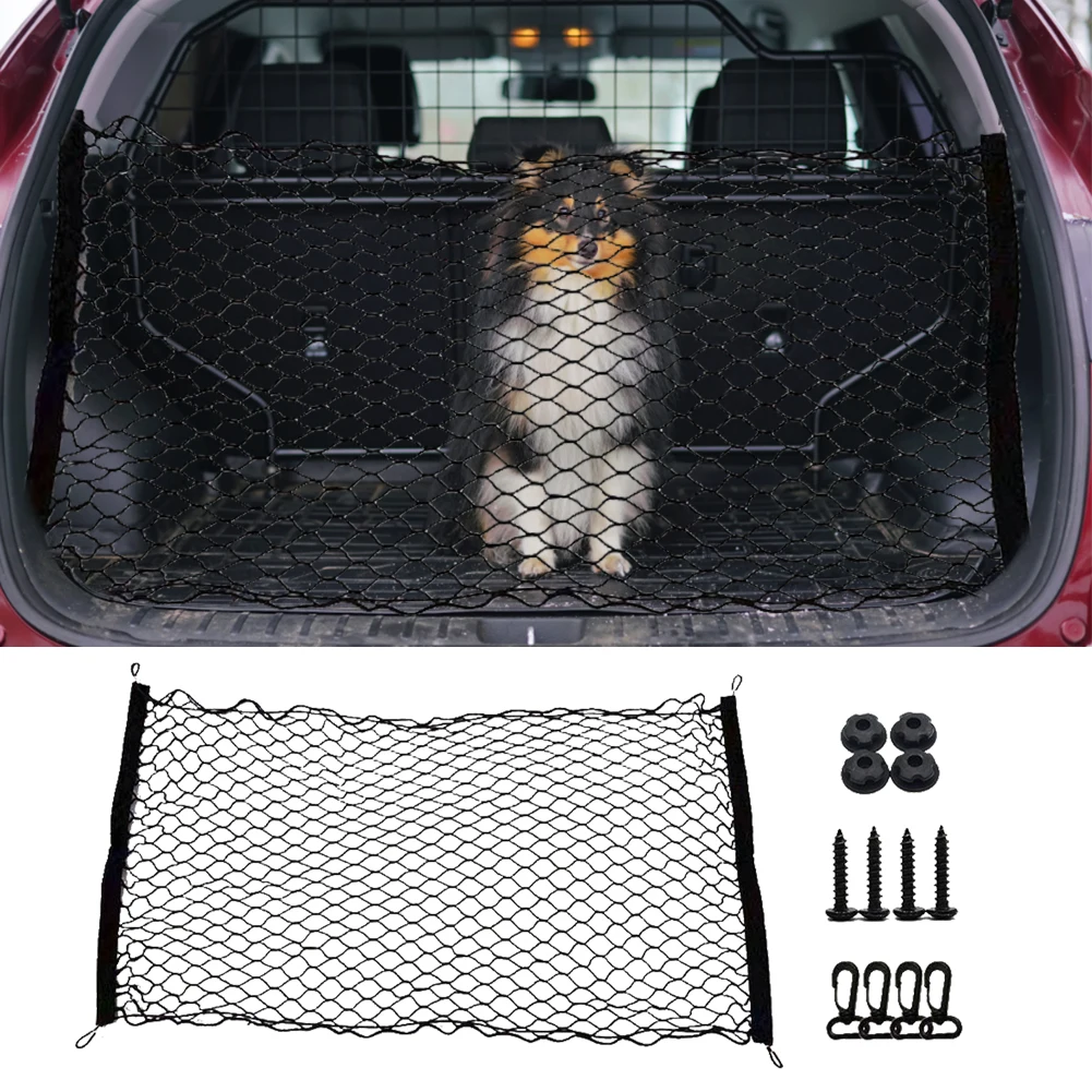 Filet de Rangement pour Coffre Arrière de Voiture, Double Couche, Accessoire Automobile, Sac en Poudre pour Bagages