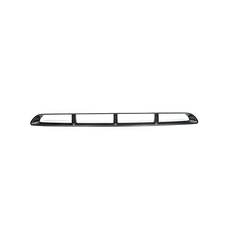 Carbon Fiber Front Center Grille Cover Trim Frame Real Accessories